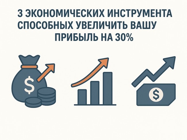 3 экономических инструмента, могущих увеличить вашу прибыль на 30%.