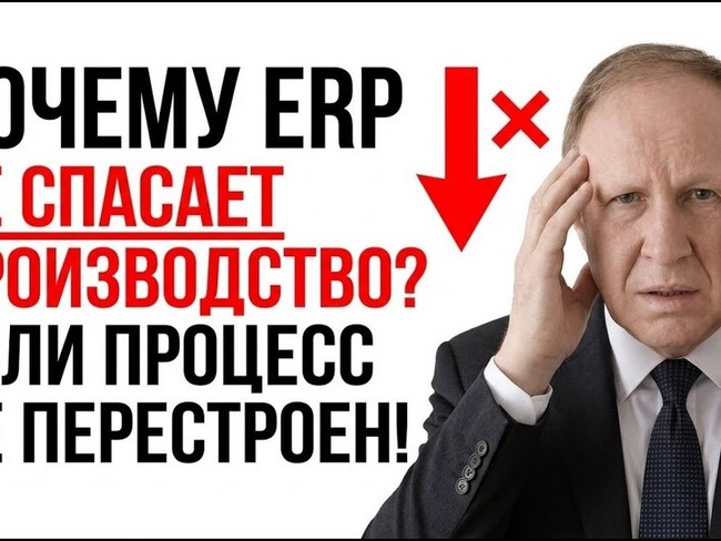 Почему ERP не спасает производство, если процесс не перестроен